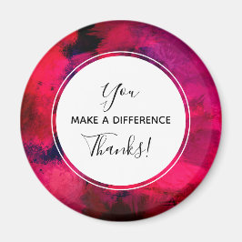 赤紫と紅色の違いを抽象芸術 マグネット