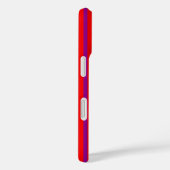 赤紫のスタイリッシュパタストライプーンデザイン Case-Mate iPhoneケース (裏面 / 右)
