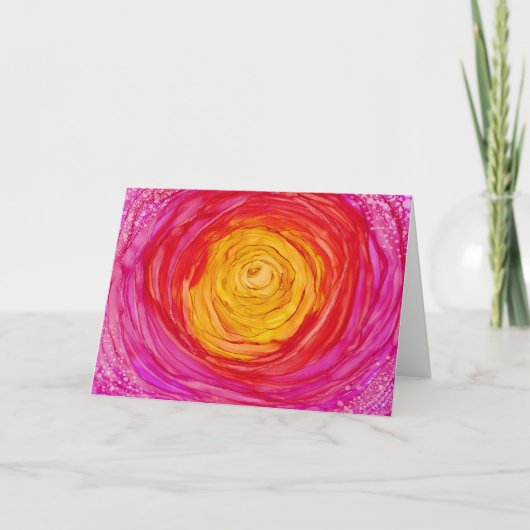 "赤紫の夢"の-すべての行事の挨拶 カード (正面)