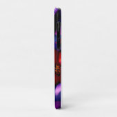 赤紫の花のデザイン Case-Mate iPhoneケース (裏面/左)
