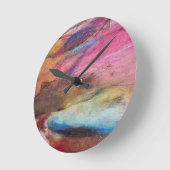 赤紫の表現 ラウンド壁時計 (傾斜)