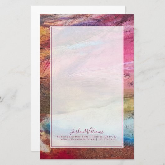 赤紫の表現 便箋 (正面/裏面)