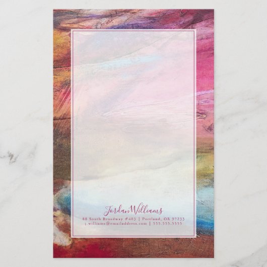 赤紫の表現 便箋 (正面)