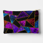 赤紫エレガント幾何ガーリー品 アクセサリーポーチ (裏面)