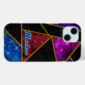 赤紫エレガント幾何ガーリー品 Case-Mate iPhoneケース (裏面 (横))