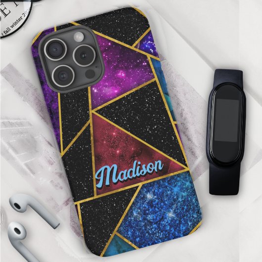 赤紫エレガント幾何ガーリー品 Case-Mate iPhoneケース