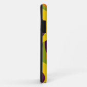 赤紫オレンジイエローレトロ円パターン Case-Mate iPhoneケース (裏面/右)