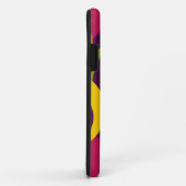 赤紫オレンジイエローレトロ円パターン Case-Mate iPhoneケース (裏面/右)