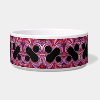 赤紫カラフル黒パーセント記号フラクタル ボウル
