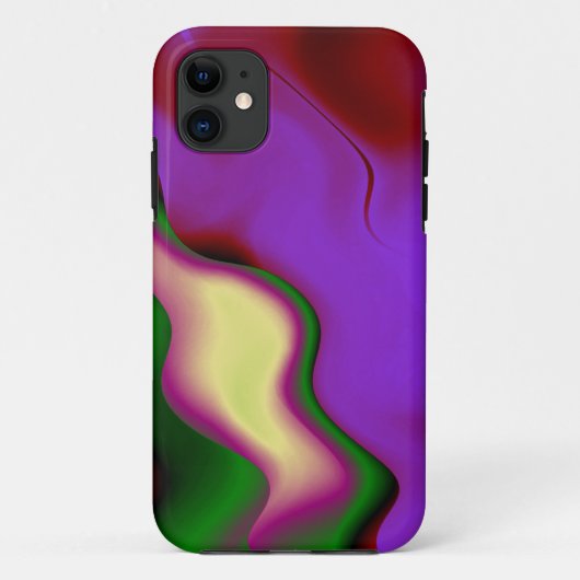 赤紫グリーン抽象芸術背景 Case-Mate iPhoneケース (裏面)