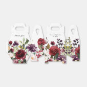 赤紫ピンクホワイトウォーターフローラ結婚ズ フェイバーボックス (折り畳みなし)