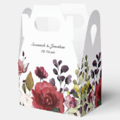 赤紫ピンクホワイトウォーターフローラ結婚ズ フェイバーボックス (オープン)