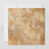 赤紫フローラ金ゴールド幾何学卒業 招待状 (裏面)