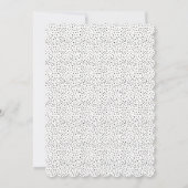 赤紫モダンホタテの縁カスタムメモカード ノートカード (裏面)