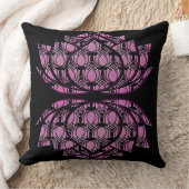 赤紫ロータス クッション (ブランケット)