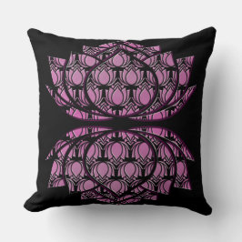 赤紫ロータス クッション