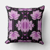 赤紫ロータス クッション (正面)