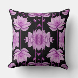 赤紫ロータス クッション