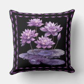 赤紫ロータス クッション (裏面)