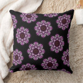 赤紫ロータス クッション (ブランケット)