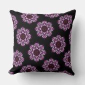 赤紫ロータス クッション (正面)