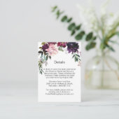 赤紫緑の花束のカードケース エンクロージャーカード (スタンド正面)