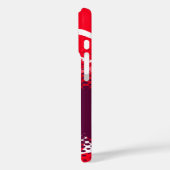 赤紫色のグラフィックアニマルプリント Case-Mate iPhoneケース (裏面 / 左)