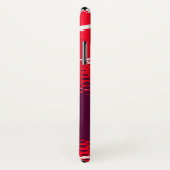 赤紫色のグラフィックアニマルプリントiphoneケース Case-Mate iPhoneケース (裏面/右)