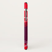 赤紫色のグラフィックアニマルプリントiphoneケース Case-Mate iPhoneケース (裏面/左)