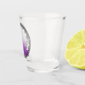 赤紫色の常緑クリスマスツリー ショットグラス (右)