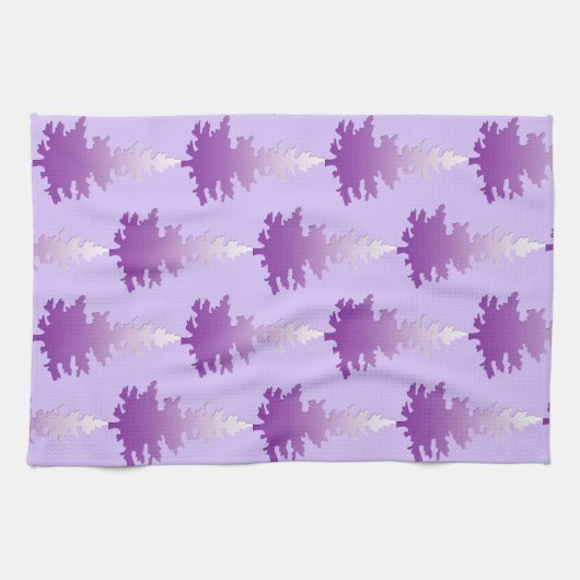 赤紫色の常緑樹 キッチンタオル (横)