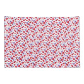 赤紫色の花ポピー枕 枕カバー (裏面-右)