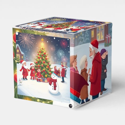 赤細工の休日お祝い：クリスマスとN フェイバーボックス (正面サイド)