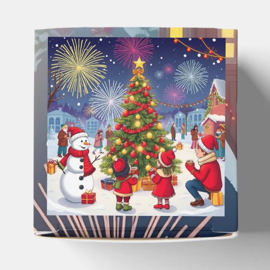 赤細工の休日お祝い：クリスマスとN フェイバーボックス (上部)