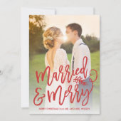 赤結婚したとシックメリーなスクリプトのフルフォト シーズンカード (正面)