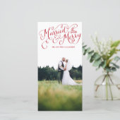 赤結婚した手文字メリー付き休日 シーズンカード (スタンド正面)