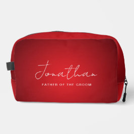 赤結婚の新郎の父親カスタムDopp Kit ドップキット
