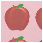 赤絵を描りんご緑離れのカスタム織物 ファブリック (クローズアップ)