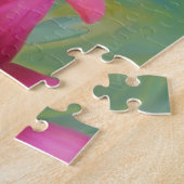 赤絵を描百合 ジグソーパズル (側面)