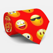 赤絵文字 ネクタイ (ロール)