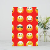 赤絵文字 便箋 (スタンド正面)