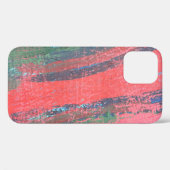 赤絵画の手描き裏地抽象 Case-Mate iPhoneケース (裏面 (横))