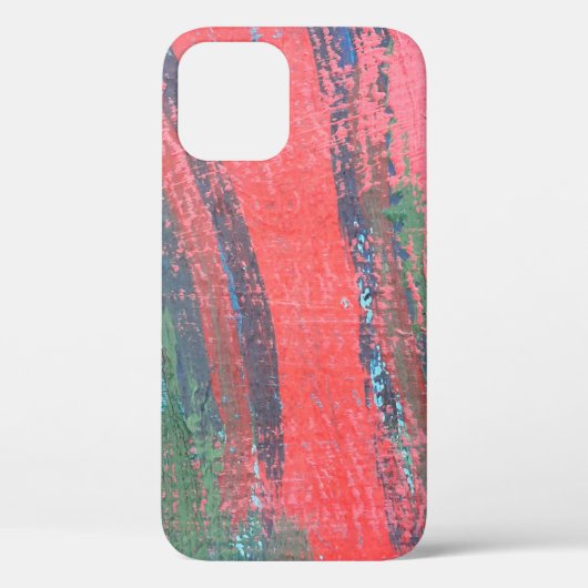赤絵画の手描き裏地抽象 Case-Mate iPhoneケース (裏面)