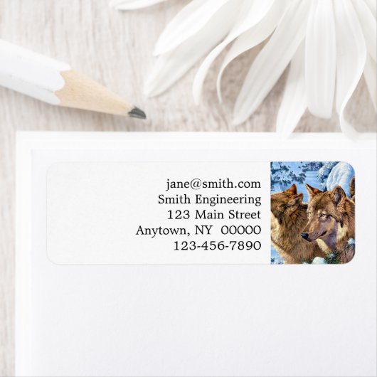 赤絵画狼 ラベル (インサイチュ)