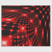 赤網フラク白熱［赤熱］光を放つタル ラッピングペーパー (フラット)