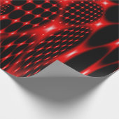 赤網フラク白熱［赤熱］光を放つタル ラッピングペーパー (角)