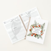 赤緑いちご花離れレシピ本 ノートブック (内部)