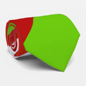 赤緑と白の対角線のストライプ ネクタイ (ロール)