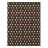 赤緑と金ゴールドナツクラッカー テーブルクロス (正面)