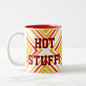 赤緑と黄 ツートーンマグカップ (左)